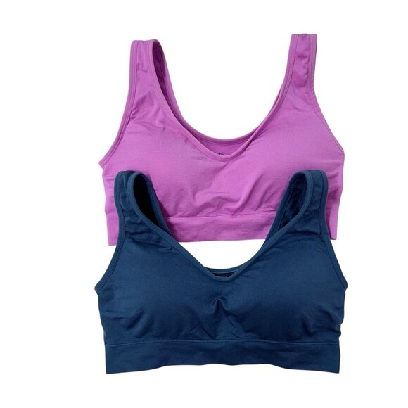Jockey Seamfree Back Smoothing Bralette Lot Size Large Molded Cups Wireless Bra - Picture 1 of 9